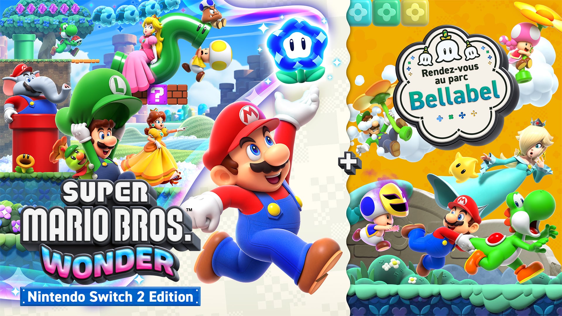 Super Mario Bros. Wonder Nintendo Switch 2 : au Royaume des Fleurs avec le Parc Bellabel 