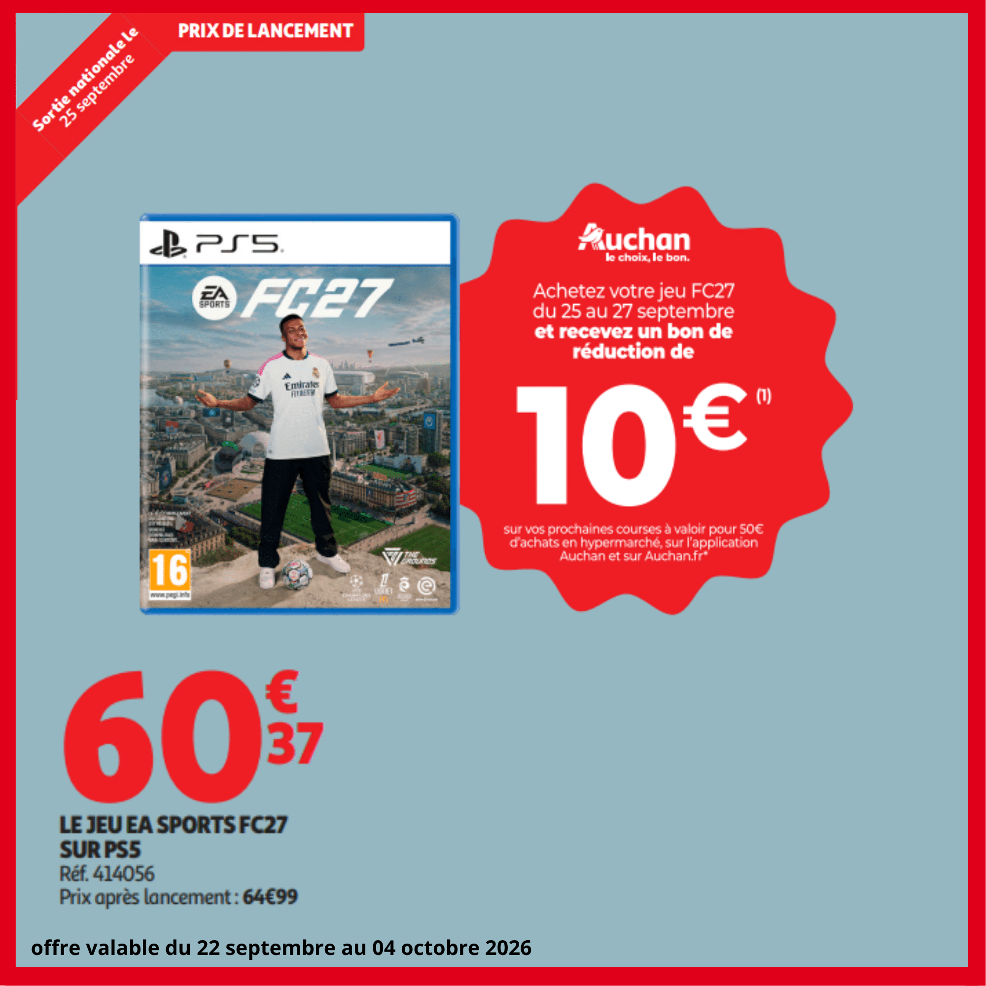 Du 15 au 27 septembre chez Auchan Du 15 au 27 septembre chez Auchan
